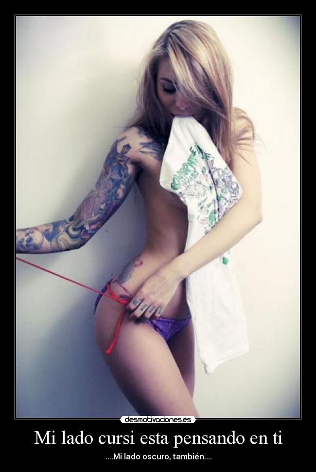 Mi lado cursi esta pensando en ti - 