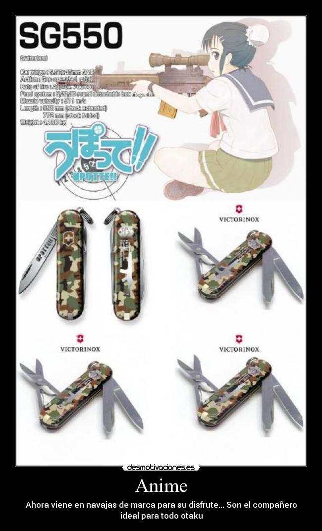 carteles anime anime ahora viene navajas marca desmotivaciones