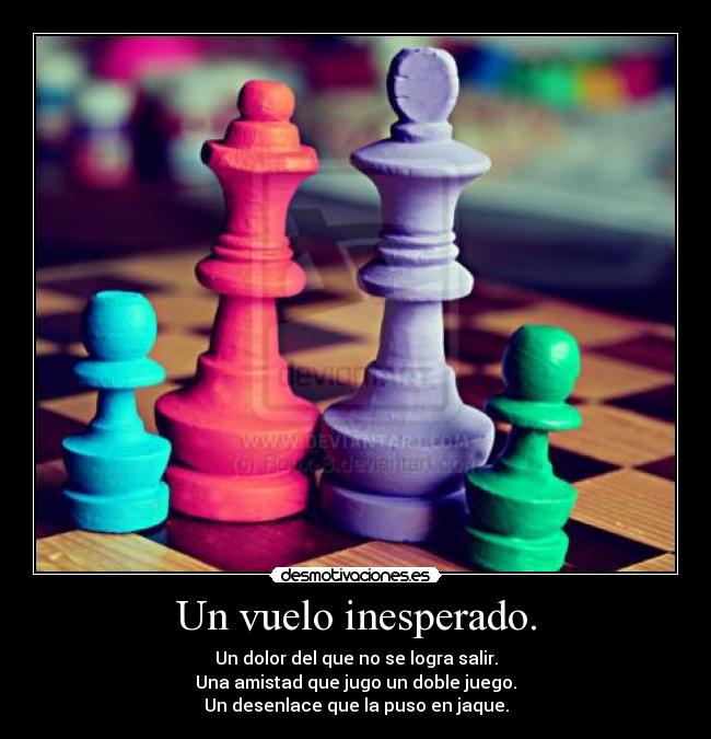 Un vuelo inesperado. -