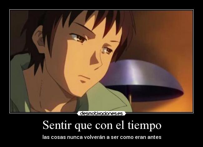 Sentir que con el tiempo - 