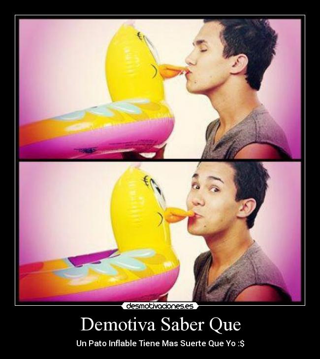 Demotiva Saber Que -