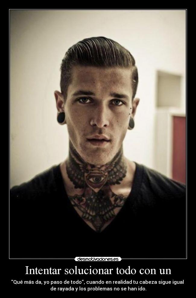 Intentar solucionar todo con un -