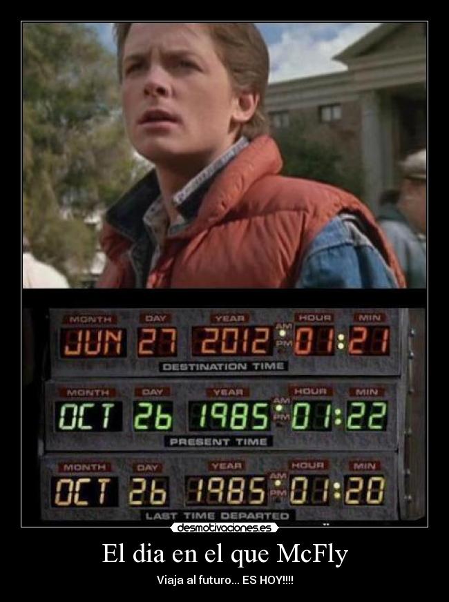 El dia en el que McFly -
