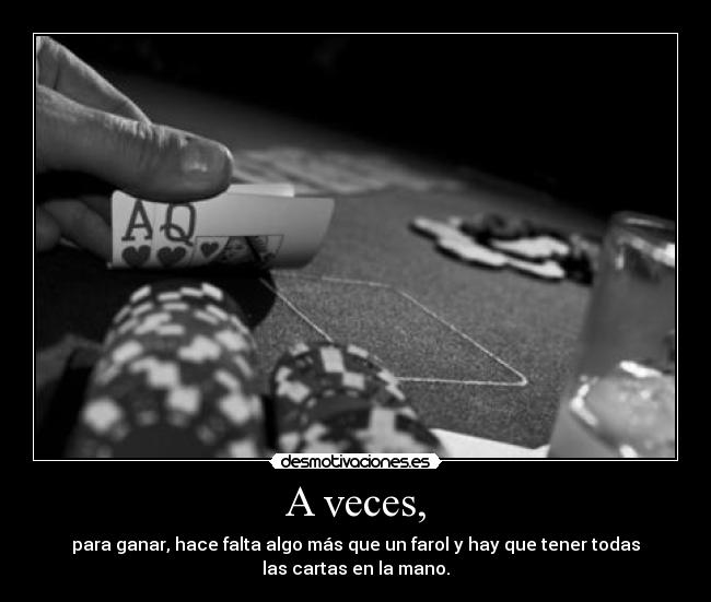 carteles poker desmotivaciones