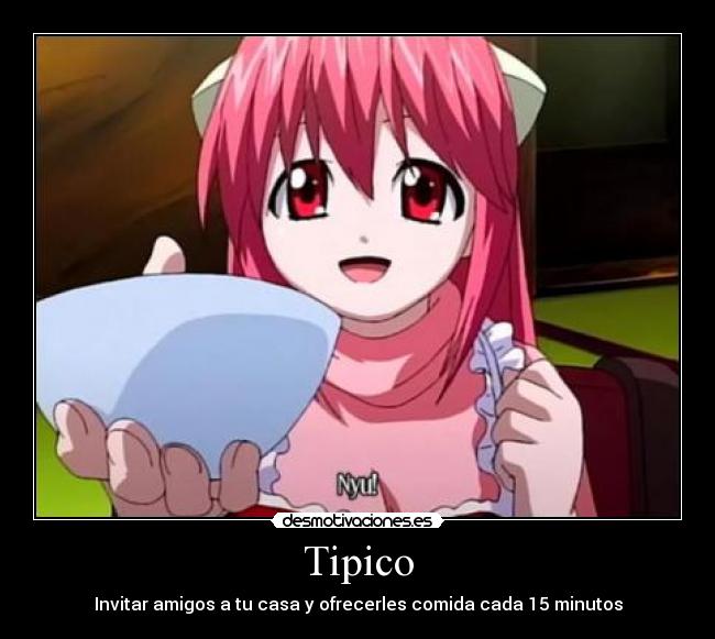 carteles nyu lucy kaede elfen lied anime manga gore tipico true story desmotivaciones