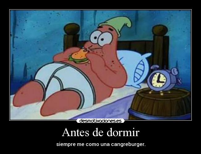 Antes de dormir -