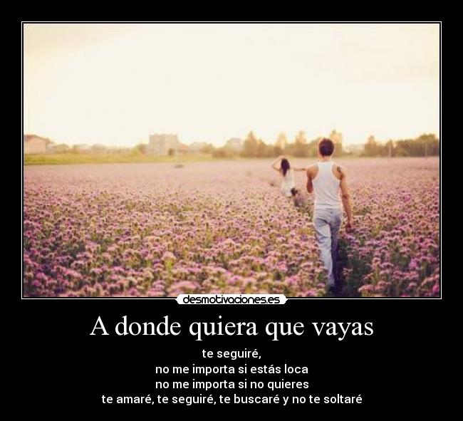 A donde quiera que vayas -