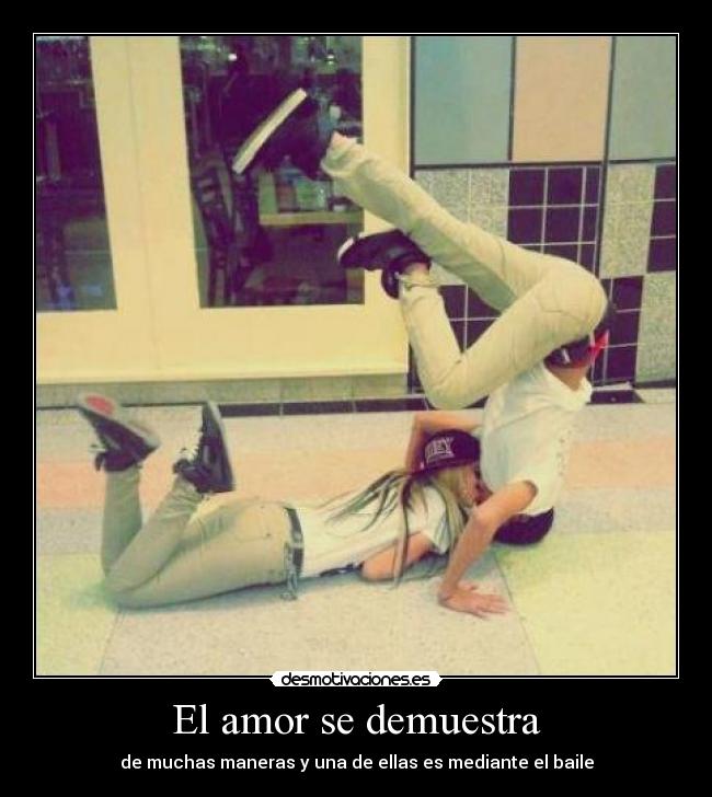 El amor se demuestra - de muchas maneras y una de ellas es mediante el baile