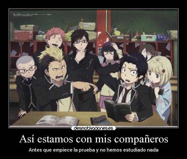 Así estamos con mis compañeros -