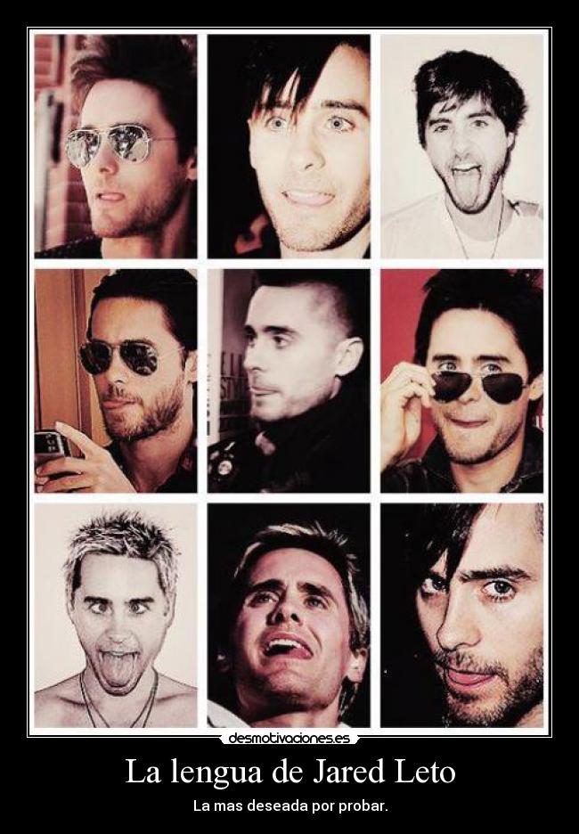 La lengua de Jared Leto -