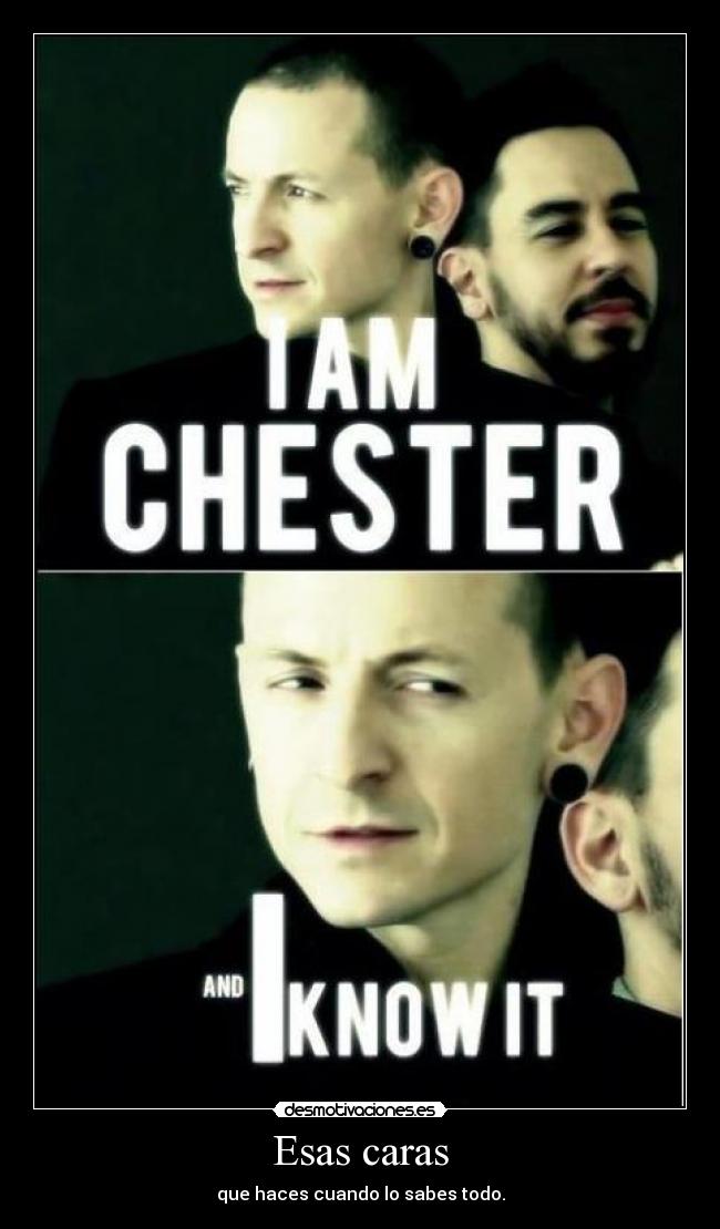 Esas caras - que haces cuando lo sabes todo.