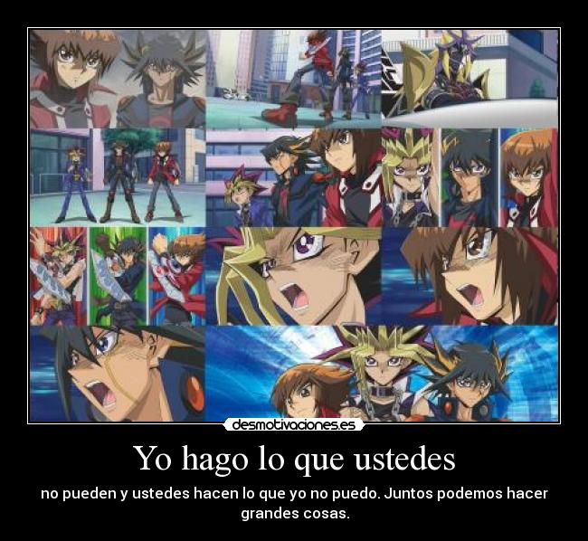 Yo hago lo que ustedes - no pueden y ustedes hacen lo que yo no puedo. Juntos podemos hacer
grandes cosas.