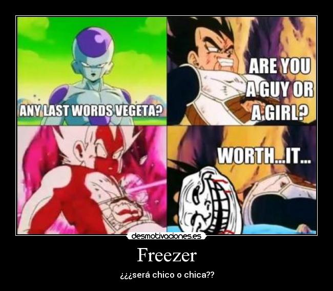 Freezer - ¿¿¿será chico o chica??