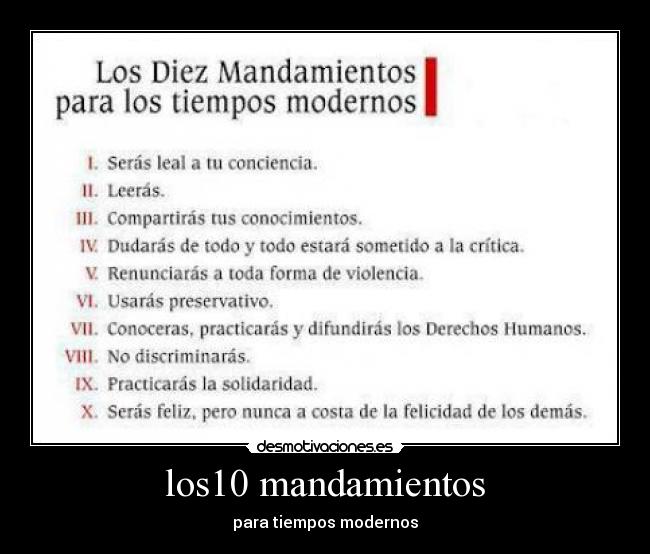 los10 mandamientos - 