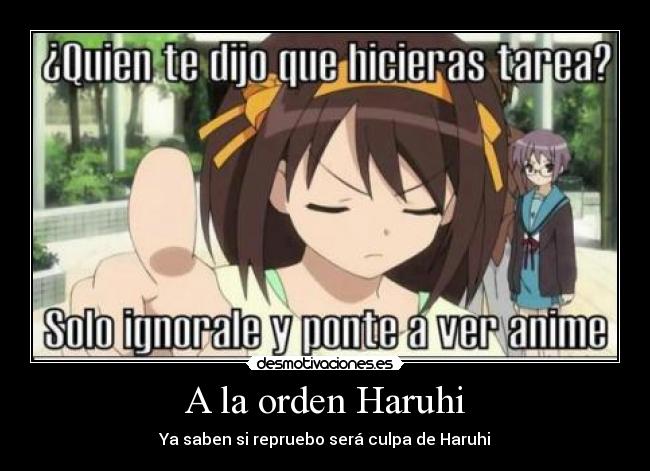 A la orden Haruhi -