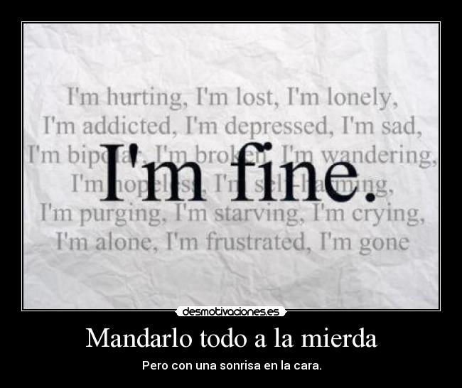 Mandarlo todo a la mierda - 