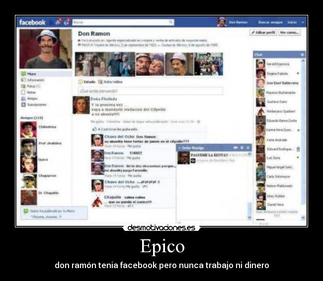 Epico - don ramón tenia facebook pero nunca trabajo ni dinero