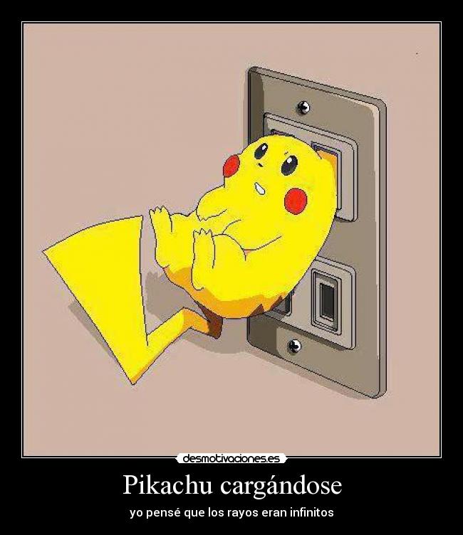 Pikachu cargándose - 