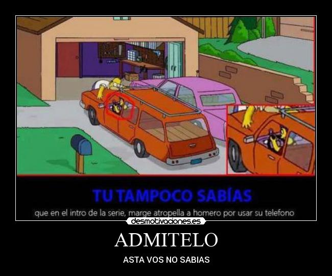 ADMITELO - ASTA VOS NO SABIAS