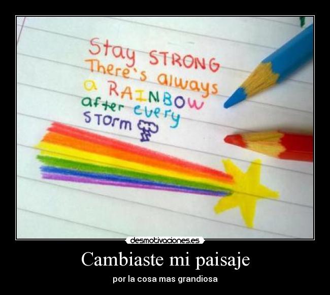 Cambiaste mi paisaje - 