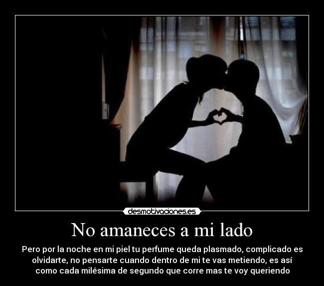 No amaneces a mi lado - 