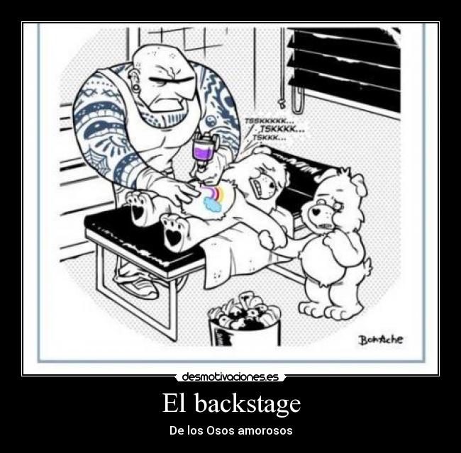 El backstage -