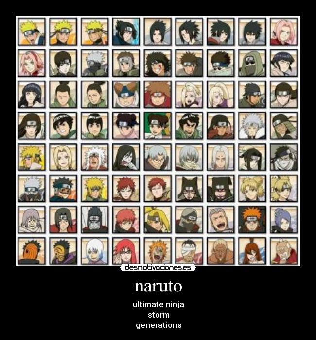 naruto - ultimate ninja
storm
generations
