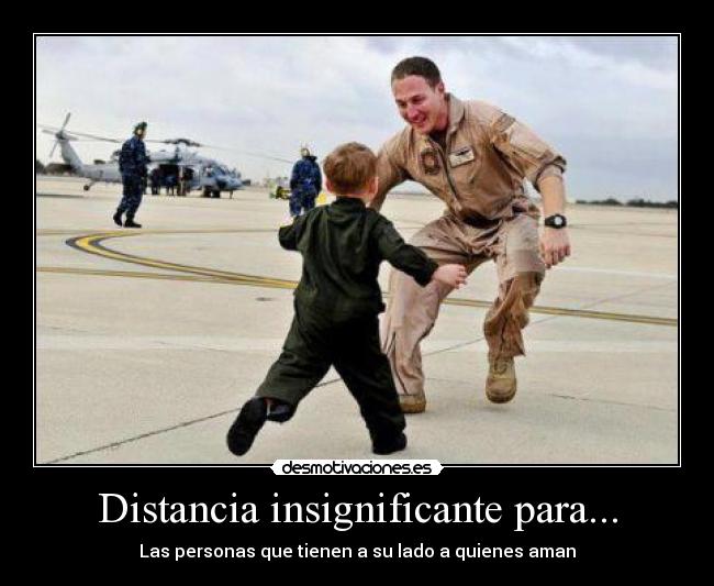 Distancia insignificante para... -