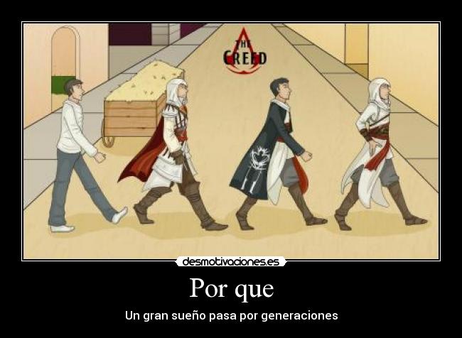 carteles que tiene que ver foto pero genial assassins creed the beatles videojuegos desmotivaciones