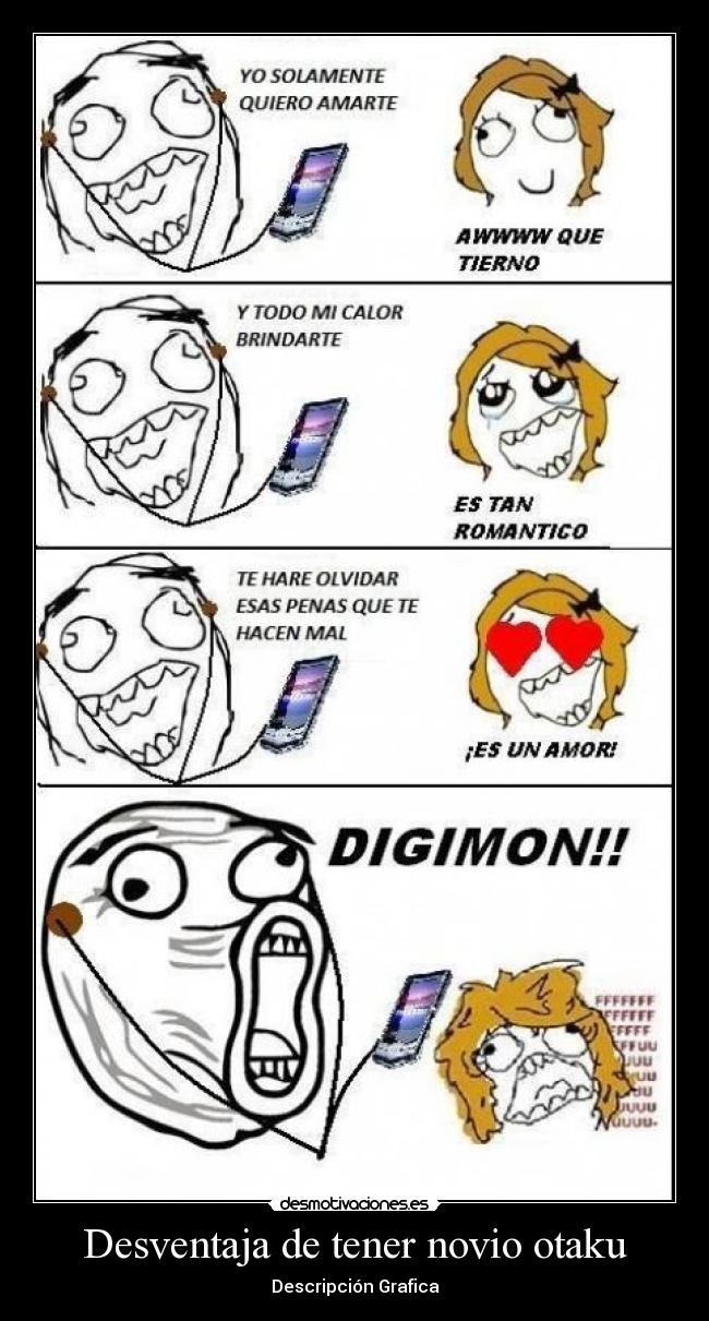 Desventaja de tener novio otaku - 