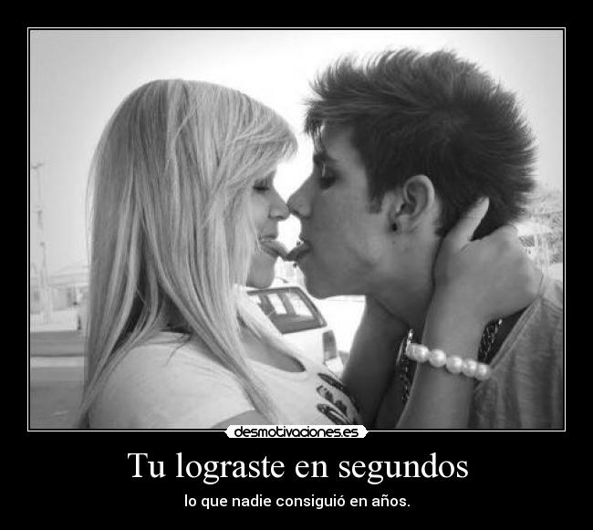 Tu lograste en segundos -