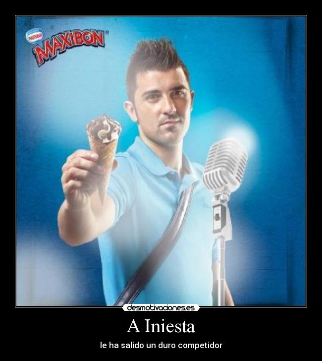 A Iniesta - le ha salido un duro competidor