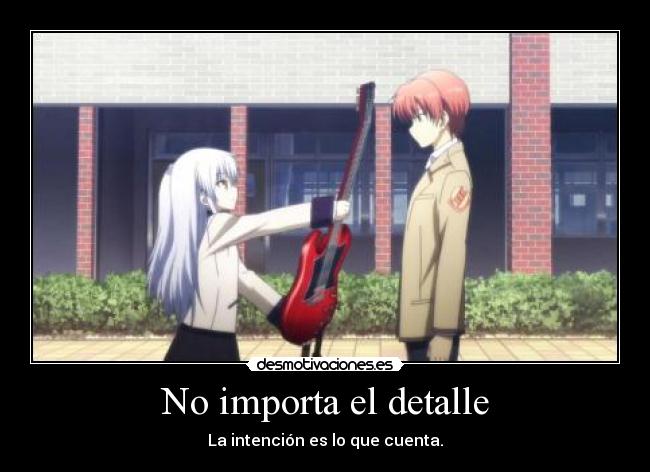 No importa el detalle -