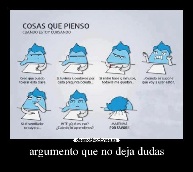 argumento que no deja dudas -