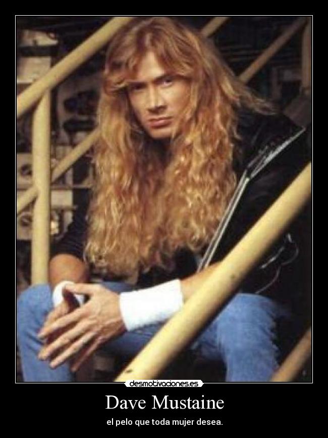 Dave Mustaine - el pelo que toda mujer desea.