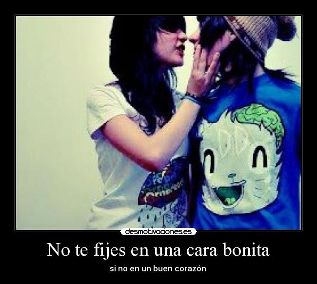 carteles fijes una cara bonita desmotivaciones