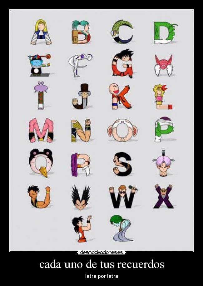 cada uno de tus recuerdos - 