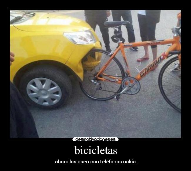 bicicletas - ahora los asen con teléfonos nokia.