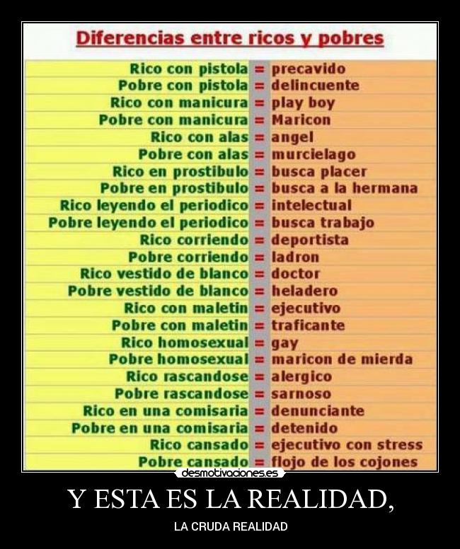 Y ESTA ES LA REALIDAD, -