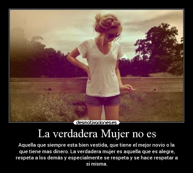 La verdadera Mujer no es -