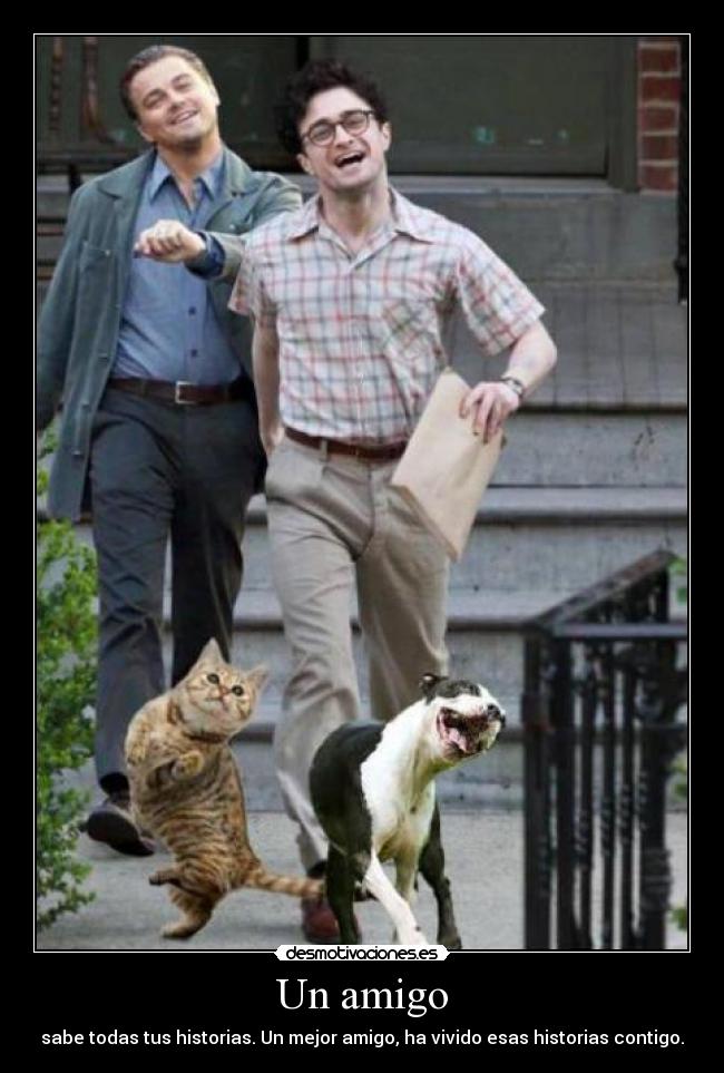 Un amigo - sabe todas tus historias. Un mejor amigo, ha vivido esas historias contigo.