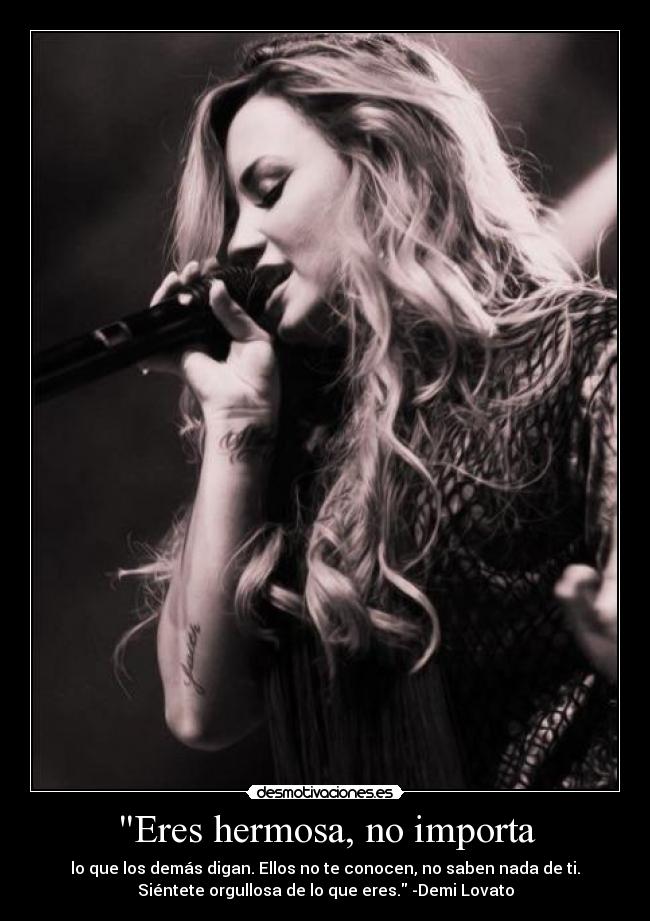 Eres hermosa, no importa - 