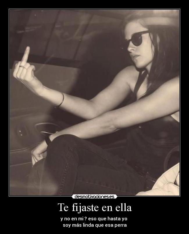 Te fijaste en ella - 