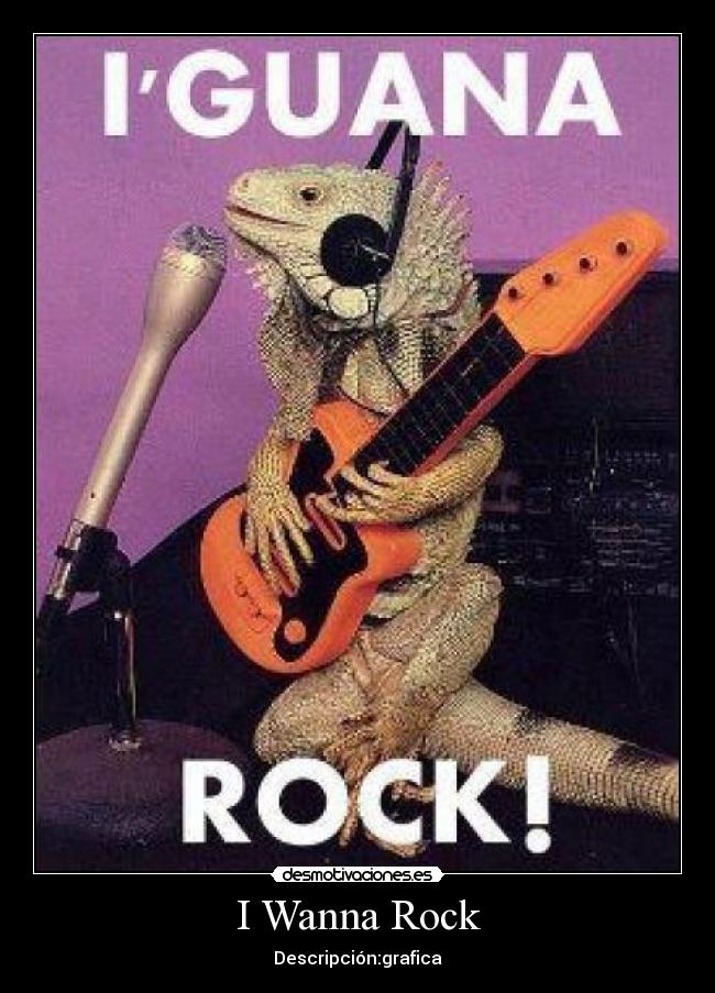 I Wanna Rock - Descripción:grafica