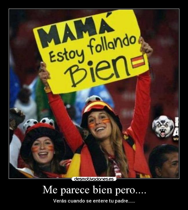 Me parece bien pero.... -