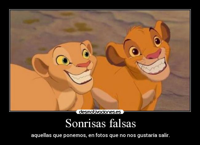 Sonrisas falsas -
