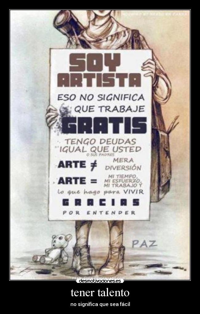 tener talento -