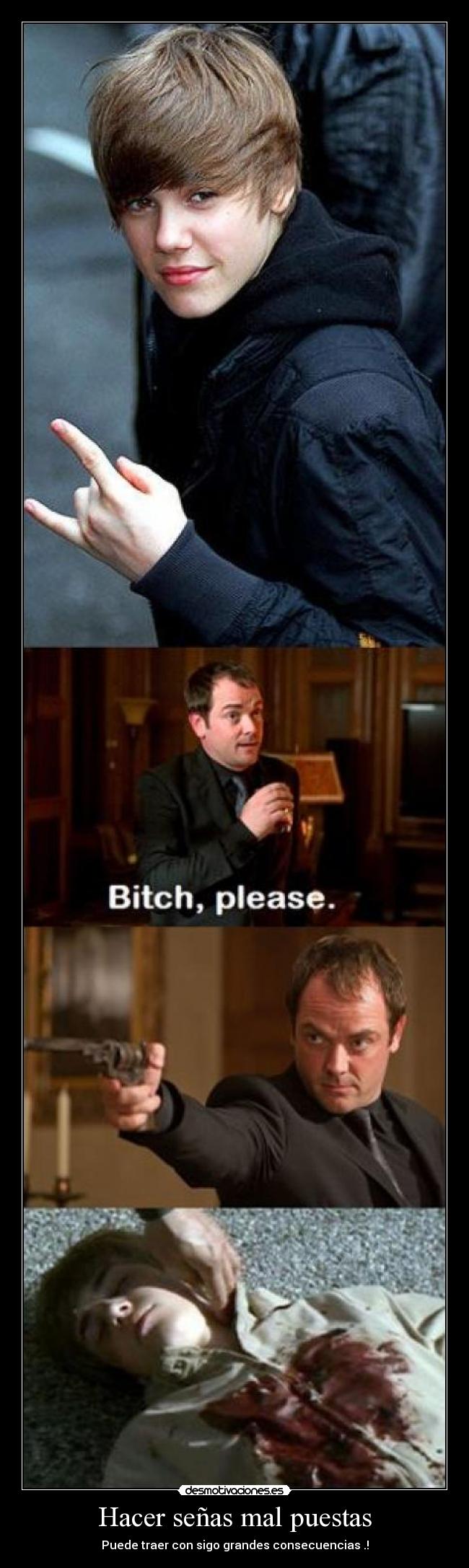 Hacer señas mal puestas - Puede traer con sigo grandes consecuencias .!