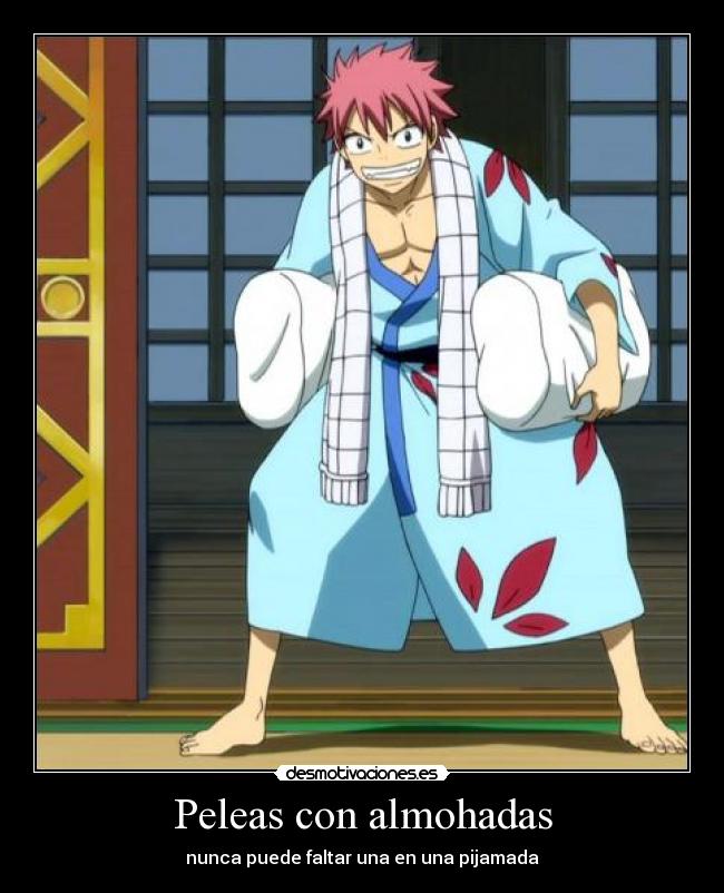 Peleas con almohadas - nunca puede faltar una en una pijamada