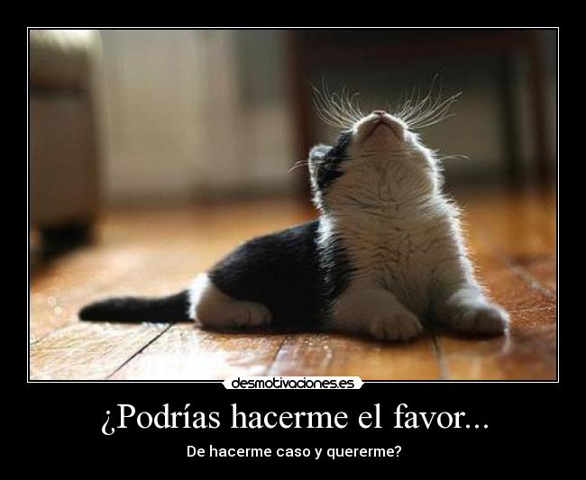 ¿Podrías hacerme el favor... - 